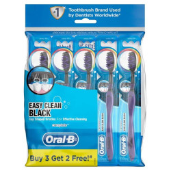 ORAL-B TOOTHBRUSH COMPLETE EASY CLEAN BLACK SOFT 5 ORAL-B TOOTHBRUSH COMPLETE EASY CLEAN BLACK SOFT 5