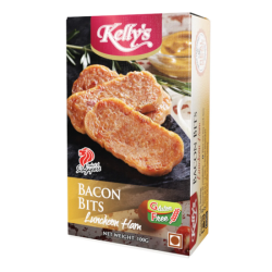KELLY'S BACON BITS LUNCHEON HAM 100GM KELLY'S BACON BITS LUNCHEON HAM 100GM