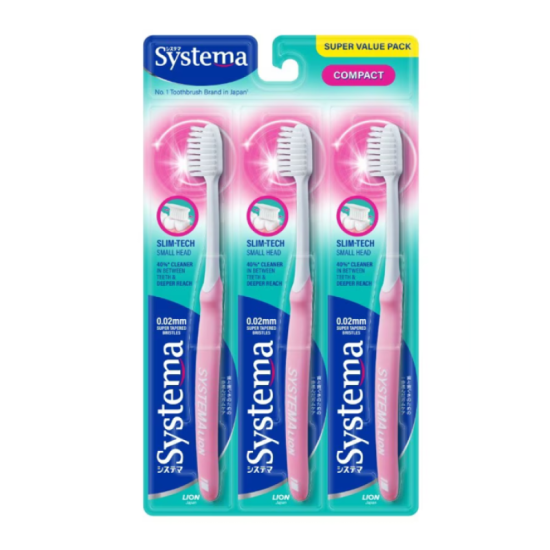 SYSTEMA TOOTHBRUSH (SUPER VALUE PACK) COMPACT 3S