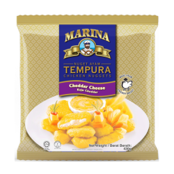 MARINA TEMPURA CHICKEN NUGGETS CHEDDAR CHEESE 430G MARINA TEMPURA CHICKEN NUGGETS CHEDDAR CHEESE 430G
