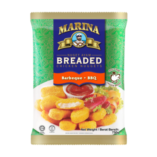 MARINA BREADED CHICKEN NUGGETS BBQ 750G