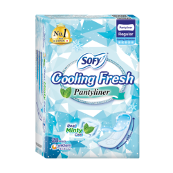 SOFY COOLING FRESH PANTY LINER 155MM 28'S