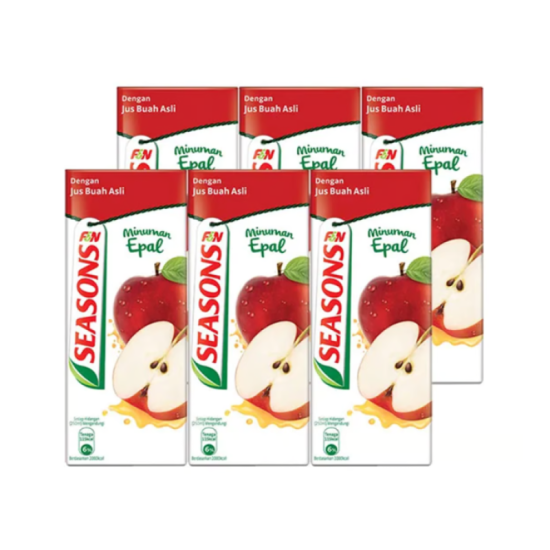 F&N SEASONS APPLE 250ML*6