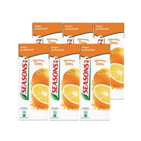 F&N SEASONS ORANGE 250ML*6