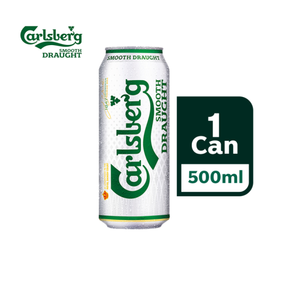 CARLSBERG DRAUGHT SMOOTH 500ML