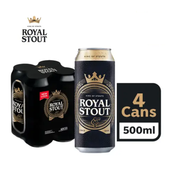 ROYAL STOUT BEER 500ML*4