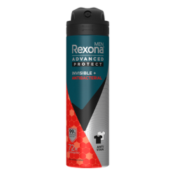 REXONA MEN DEODORANT SPRAY INVISIBLE ANTIBAC 135ML