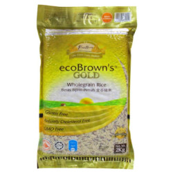 ECOBROWN'S GOLD UNPOLISHED BROWN RICE 2KG