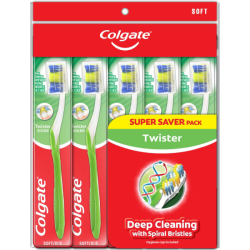 COLGATE TOOTHBRUSH TWISTER SOFT 5'S COLGATE TOOTHBRUSH TWISTER SOFT 5'S