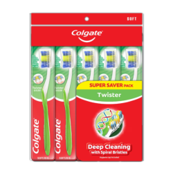 COLGATE TOOTHBRUSH TWISTER SOFT 5'S