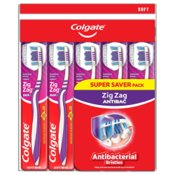 COLGATE TOOTHBRUSH ZIG ZAG SOFT 5'S COLGATE TOOTHBRUSH ZIG ZAG SOFT 5'S