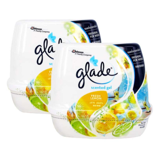 GLADE - SCENTED GEL LEMON (TP) 180G*2