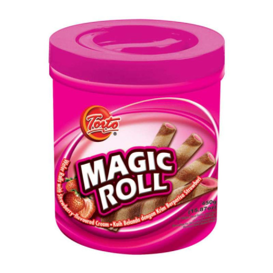 TORTO WAFER ROLL STRAWBERRY 400GM