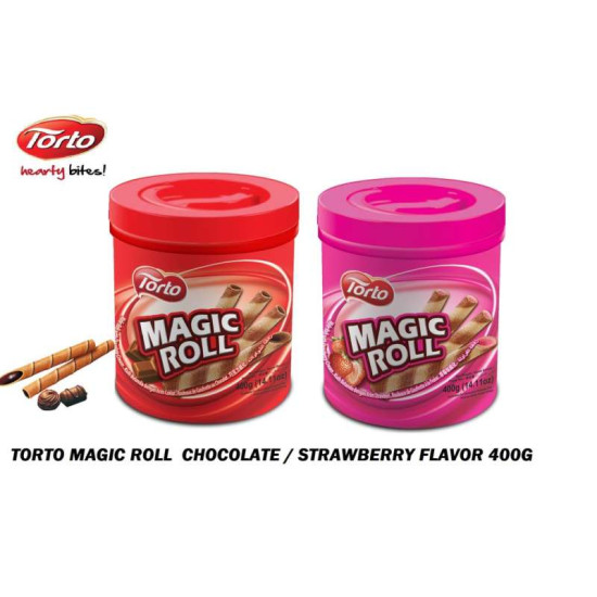 TORTO WAFER ROLL STRAWBERRY 400GM