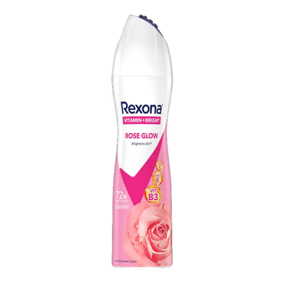 REXONA WOMEN DEODORANT SPRAY ROSE GLOW 150ML