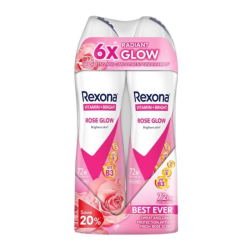 REXONA WOMEN DEODORANT SPRAY ROSE GLOW 135ML*2 REXONA WOMEN DEODORANT SPRAY ROSE GLOW 135ML*2