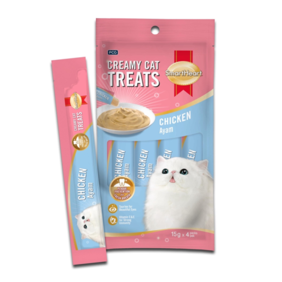 SMARTHEART CAT TREAT - CHICKEN 15G*4S