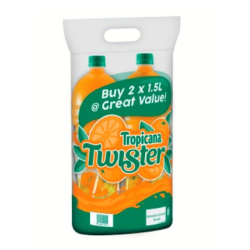 TROPICANA TWISTER ORANGE TWINPACK 1.5L*2 TROPICANA TWISTER ORANGE TWINPACK 1.5L*2