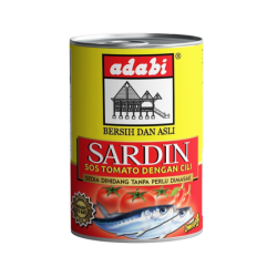 ADABI SARDINE IN TOMATO SAUCE 155GM ADABI SARDINE IN TOMATO SAUCE 155GM