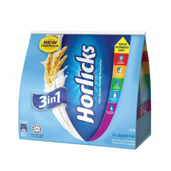 HORLICKS 3IN1 LITE 28GM*10