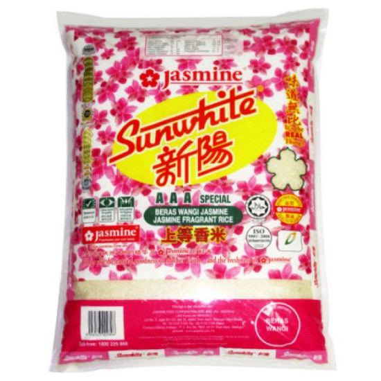 JASMINE SUNWHITE AAA FRAGRANT RICE 10KG