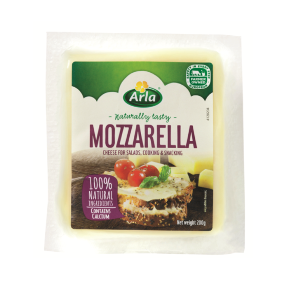 ARLA MOZZARELLA BLOCK CHEESE 200G