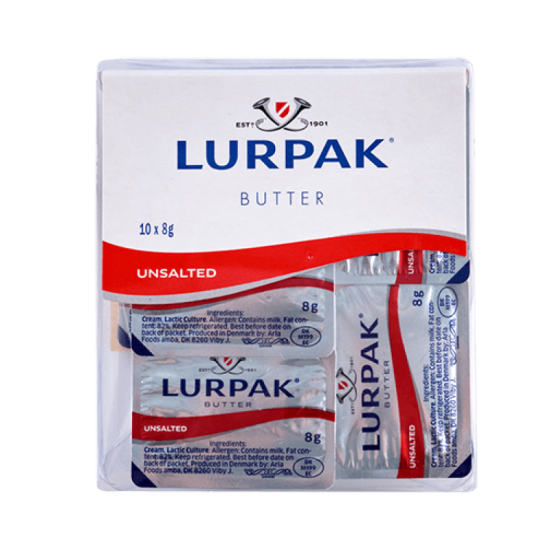 LURPAK BUTTER IN CUP UNSALTED 10*8G