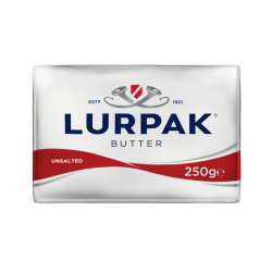 LURPAK BUTTER IN FOIL UNSALTED 250G LURPAK BUTTER IN FOIL UNSALTED 250G