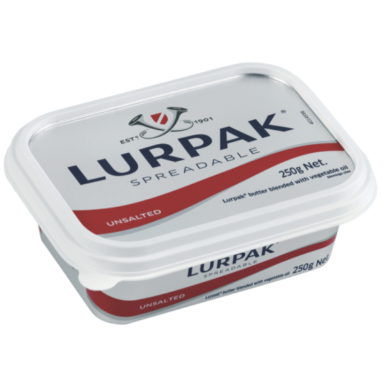 LURPAK SPREADABLE UNSALTED 250G