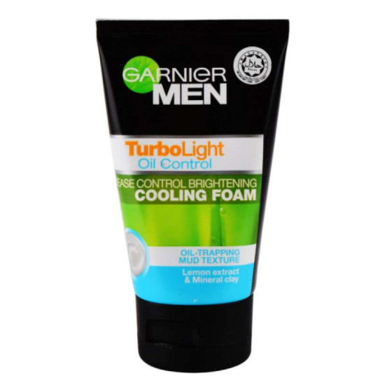 GARNIER MEN TURBO LIGHT OIL CONTROL FACIAL FOAM 10