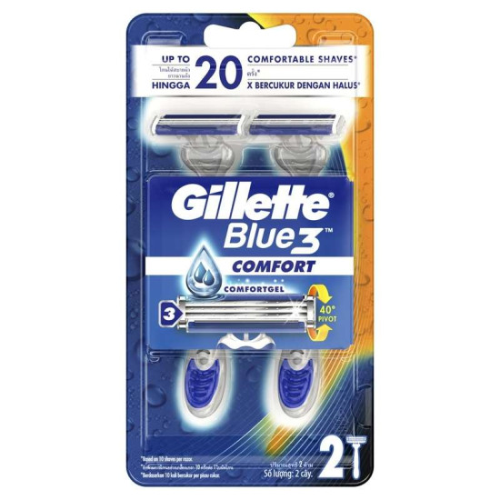 GILLETTE BLUE 3 COMFORT 2'S