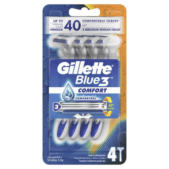 GILLETTE BLUE 3 COMFORT 4'S