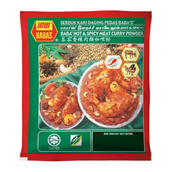 BABA HOT & SPICY MEAT CURRY POWDER 250G