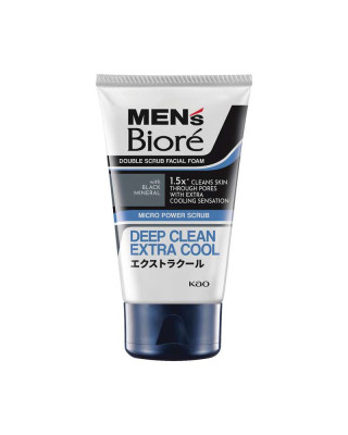 MEN'S BIORE DOUBLE SCRUB EXTRA COOL 100GM