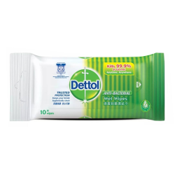 DETTOL ANTIBACTERIAL WIPES 10'S DETTOL ANTIBACTERIAL WIPES 10'S
