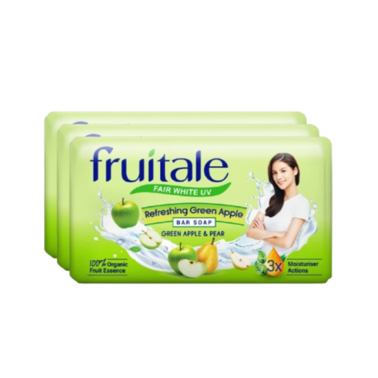 FRUITALE SOAP - GREEN APPLE & PEAR 70G*3