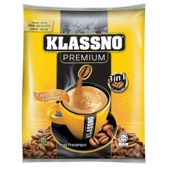 KLASSNO PREMIUM 3IN1 COFFEE MIX 25GM*15 KLASSNO PREMIUM 3IN1 COFFEE MIX 25GM*15