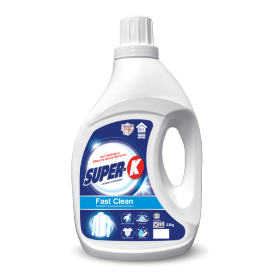 SUPER-K LIQUID DETERGENT FAST CLEAN 3.8KG