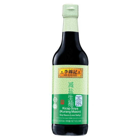 LEE KUM KEE LESS SALTY SOY SAUCE 500ML