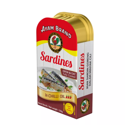 AYAM BRAND FRIED SARDINE IN CHILI OIL 120GM AYAM BRAND FRIED SARDINE IN CHILI OIL 120GM
