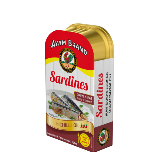 AYAM BRAND FRIED SARDINE IN CHILI OIL 120GM