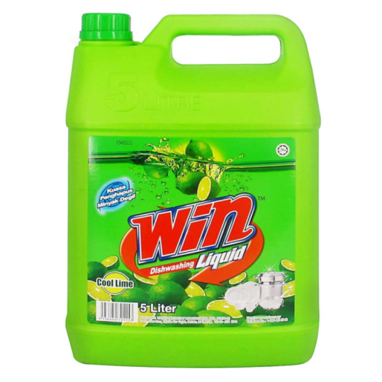 WIN DISHWASH LIQUID COOL LIME 5L