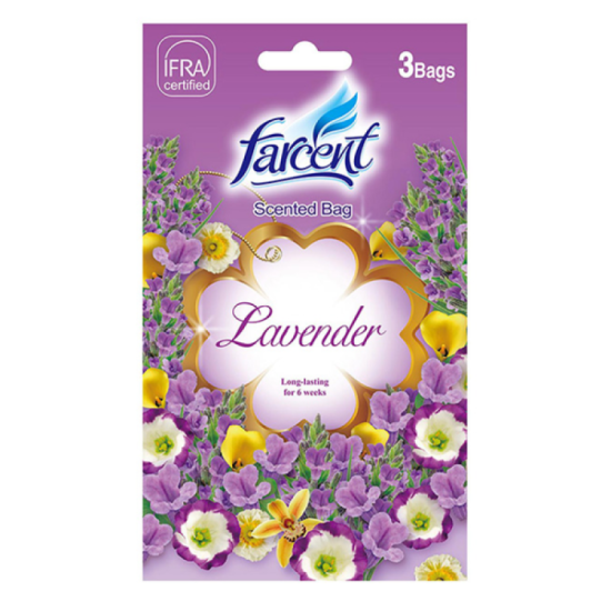 FARCENT SCENTED BAG - LAVENDER 10GM *3 FARCENT SCENTED BAG - LAVENDER 10GM *3