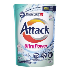 ATTACK LIQUID DETERGENT (REFILL) ULTRA POWER 1.4KG ATTACK LIQUID DETERGENT (REFILL) ULTRA POWER 1.4KG