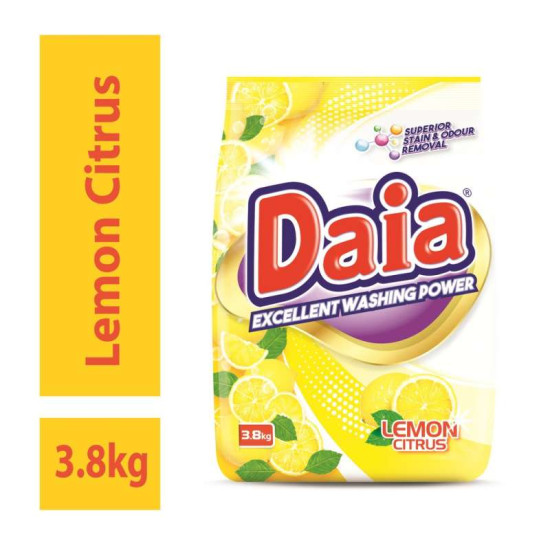 DAIA DETERGENT POWDER – LEMON CITRUS 3.8KG