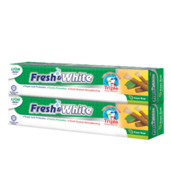 FRESH & WHITE TOOTHPASTE - KAYU SUGI 225GM*2'S FRESH & WHITE TOOTHPASTE - KAYU SUGI 225GM*2'S