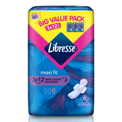 LIBRESSE PAD MAXI NIGHT 32CM 12S*3 LIBRESSE PAD MAXI NIGHT 32CM 12S*3