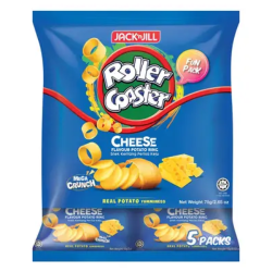 JACK N JILL ROLLER COASTER FUN PACK CHEESE 15GM*5 JACK N JILL ROLLER COASTER FUN PACK CHEESE 15GM*5