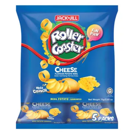 JACK N JILL ROLLER COASTER FUN PACK CHEESE 15GM*5