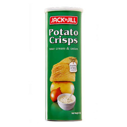 JACK & JILL POTATO CRISP SOUR CREAM & ONION 160GM JACK & JILL POTATO CRISP SOUR CREAM & ONION 160GM